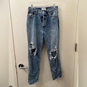 LIGHTLY WORN AGOLDE DISTRESSED BOYFRIEND CUT